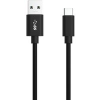 Ansmann USB-Kabel USB 3.2 Gen1 (USB 3.0 / USB 3.1 Gen1) USB-A Stecker, USB-C® Stecker 2.00m Schwarz von Ansmann