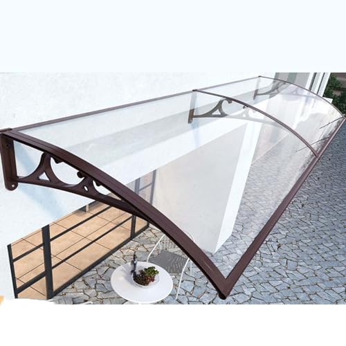 Patio Shade, Polycarbonat Tür Markise Outdoor Tür Vordach Exterior UV Regen Schnee Schutz Hollow Sheet Aoisavch(Size:150x120CM) von Aoisavch