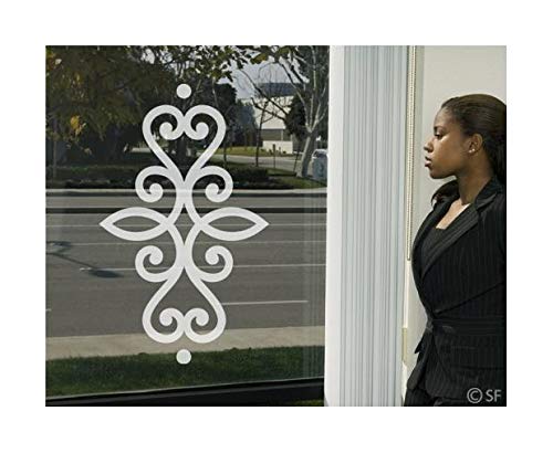 Apalis Fensterfolie Glasdekor Fenstertattoo Ornament Glas-Aufkleber Frosted 24 x 40cm von Apalis