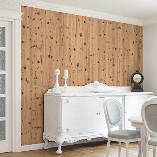 Apalis Vliestapete Holz Antique Whitewood Fototapete Quadrat | Vlies Tapete Wandtapete Wandbild Foto 3D Fototapete für Schlafzimmer Wohnzimmer Küche | Größe: 240x240 cm, natur, 104830 von Apalis