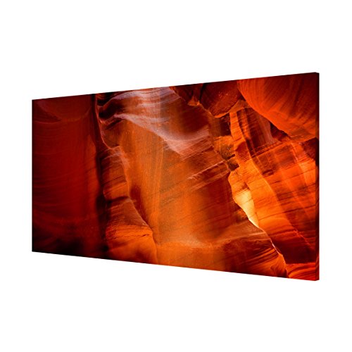 Magnettafel Antelope Canyon Memoboard Design Quer Metall Magnet Pinnwand Motiv Wand Stahl Küche Büro, Größe HxB: 37cm x 78cm von Apalis