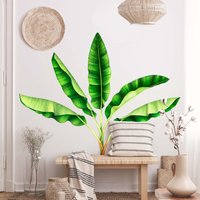 Wandtattoo Aquarell Bananenpalme Xxl | Wandsticker Wandaufkleber Wanddeko Floral Blätter Botanik Schlafzimmer von ApalisHOME