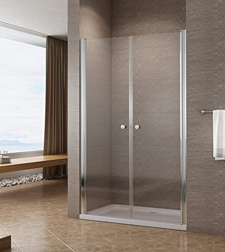 AQUABATOS® Pendeltür Dusche 80 x 195 cm Duschabtrennung Schwingtür Nischentür Drehtür Duschtrennwand Duschwand Glas aus 6 mm Echtglas ESG mit Lotus Effekt Nano Beschichtung von Aqua Batos