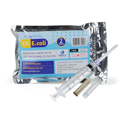 AQUQVIAL Bakterien Wasser Test Set Wassertester Wassertest-Kit Für E Coli Bakterien Trinkwasser Trinkwassertest Leitungswasser Brunnenwasser Teich See Flüss Pool Trinkwasserqualität Tester von AquaVial