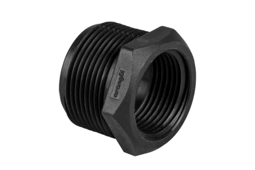 PE Fitting Verschraubung für PE Rohr 32mm 25mm 20mm-Kunststoff PP winkel T stück Adapter Wasserrohr Trinkwasser kupplung (PP Reduzierstück - 3/4" x 1/2") von Arangül