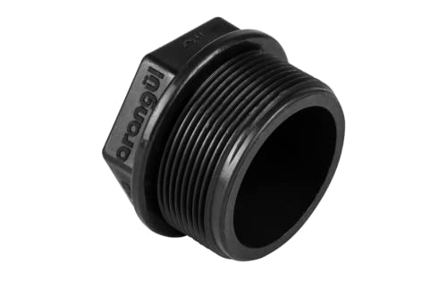 PE Fitting Verschraubung für PE Rohr 32mm 25mm 20mm-Kunststoff PP winkel T stück Adapter Wasserrohr Trinkwasser kupplung (PP Stopfen - 1") von Arangül