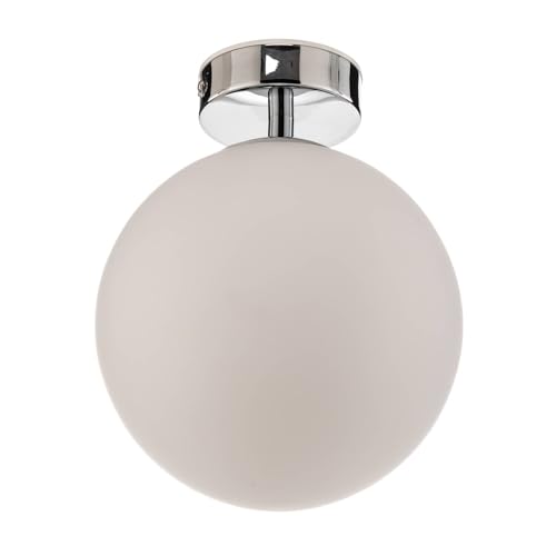 Arcchio LED Deckenlampe 'Maviris' (spritzwassergeschützt) (Modern) in Chrom aus Metall u.a. für Badezimmer (1 flammig,) - Bad Deckenleuchte, Lampe, Badezimmerleuchte von Arcchio
