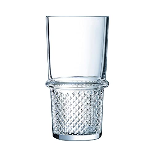 Arcoroc ARC L7335 New York Trinkglas, Wasserglas, Saftglas, 350ml, Glas, transparent, 6 Stück von Arcoroc