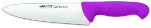 Arcos Serie 2900 - Kochmesser - Klinge Nitrum Edelstahl 200 mm - HandGriff Polypropylen Farbe Violett von Arcos