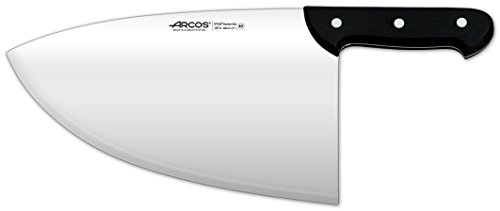 Arcos Serie Universal - Hackmesser Metzgermesser - Klinge Nitrum Edelstahl 280 mm - HandGriff Polyoxymethylen (POM) Farbe Schwarz von Arcos