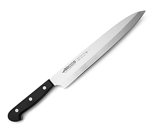 Arcos 289904 Serie Universal - Messer Yanagiba Asiatisches Messer - Klinge Nitrum Edelstahl 240 mm - HandGriff Polyoxymethylen (POM) Farbe Schwarz von Arcos