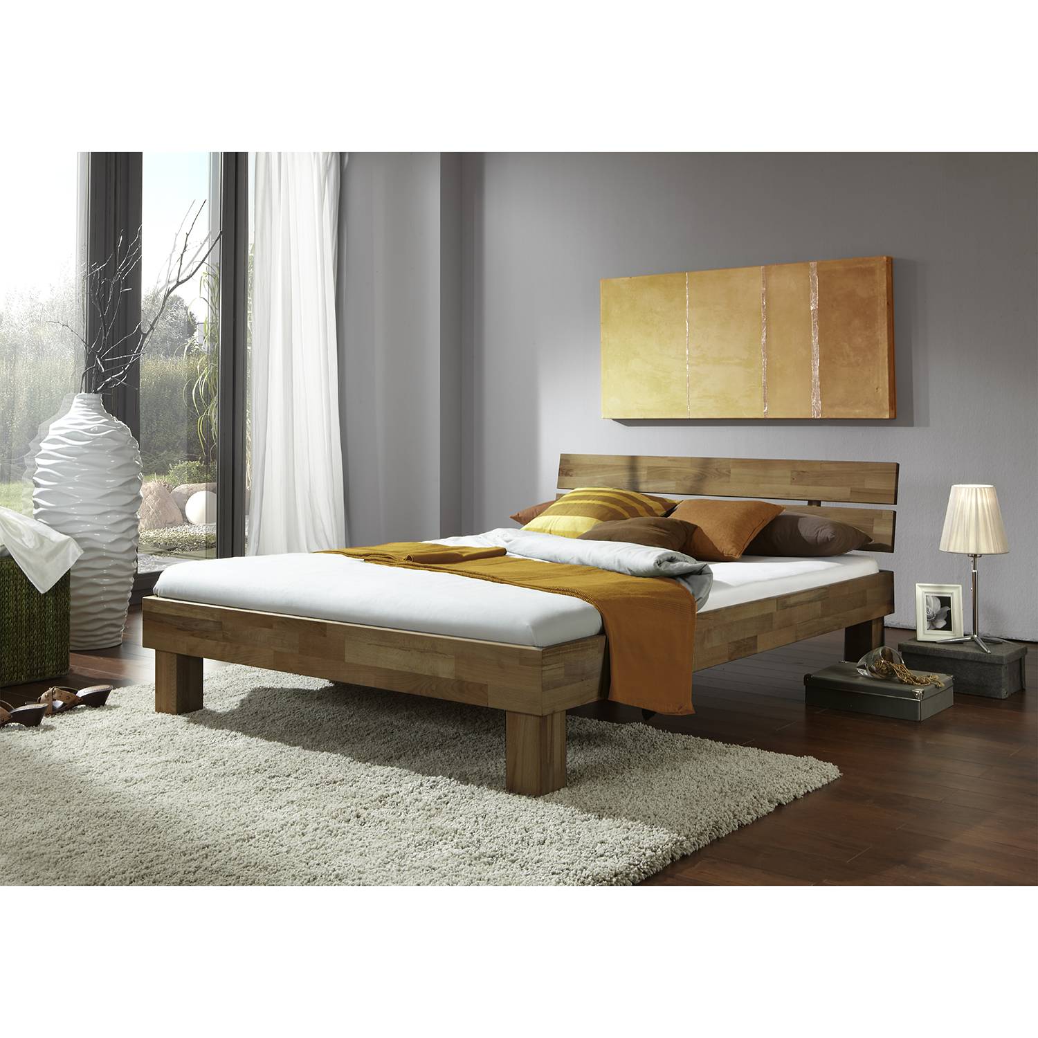 home24 Massivholzbett AresWOOD II 120 x 200cm Massivholz Wildeiche, geölt Braun Eiche home24 Massivholzbett AresWOOD II 120 x 200cm Massivholz Wildeiche, geölt Braun Eiche von home24