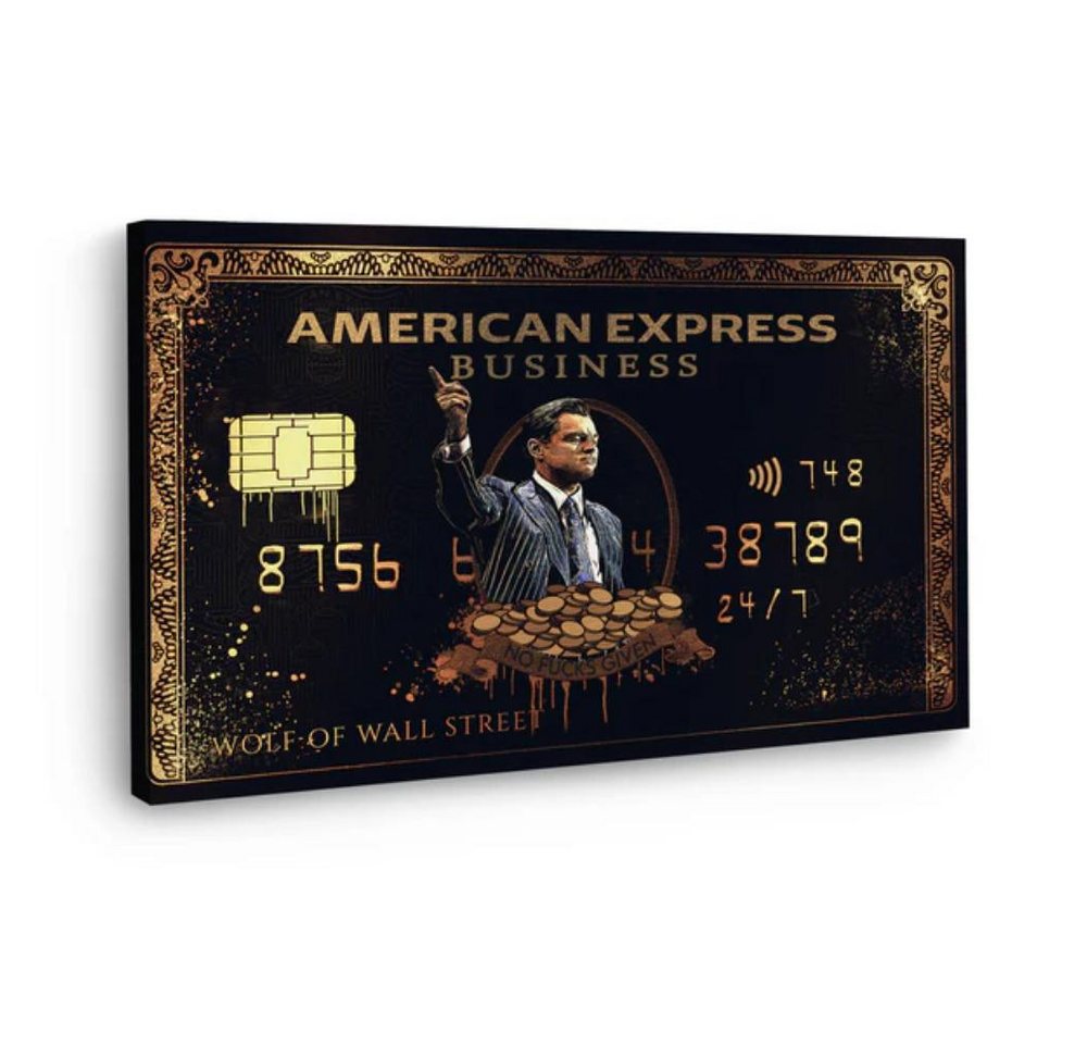 Art100 Leinwandbild American Express Leo Pop Art Leinwandbild Kunst von Art100