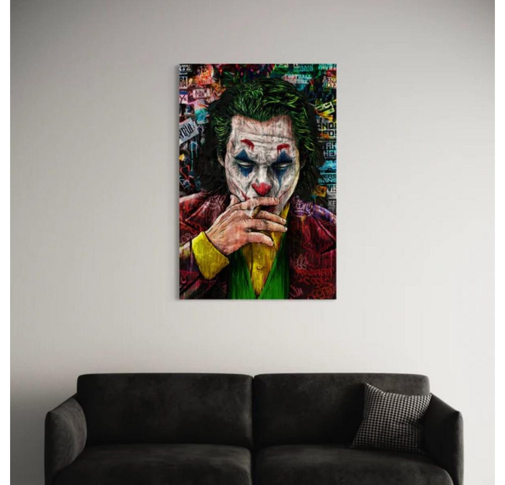 Art100 Leinwandbild Joker Pop Art Leinwandbild Kunst von Art100