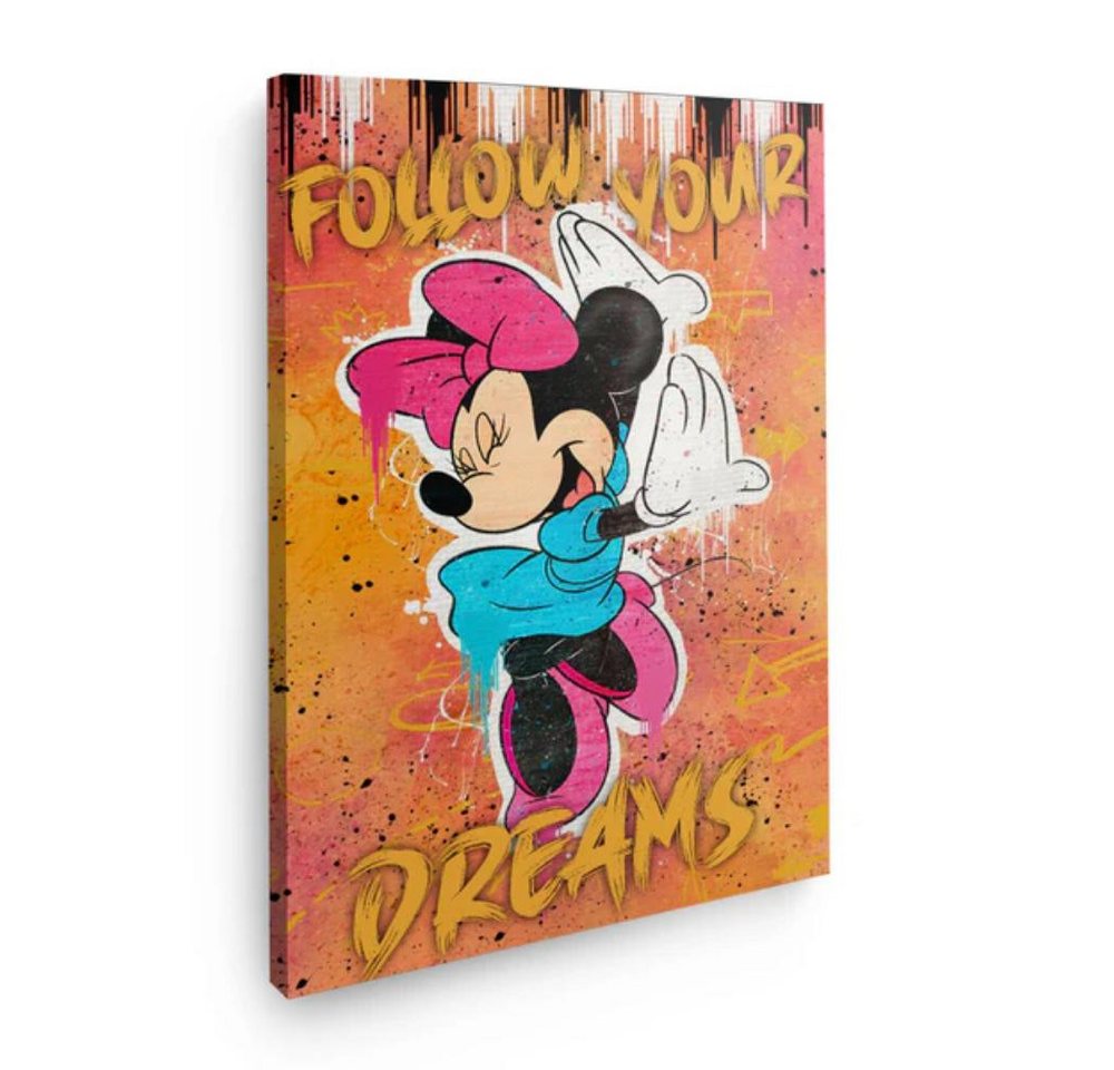 Art100 Leinwandbild Minnie Dreams Pop Art Leinwandbild Kunst von Art100