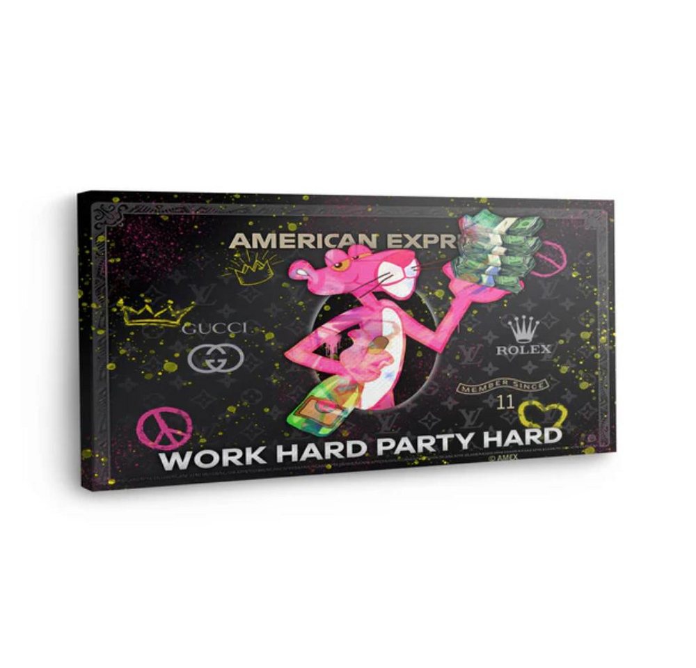 Art100 Leinwandbild Pink Panther American Express Pop Art Leinwandbild Kunst von Art100