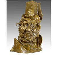 Umberto Boccioni Skulptur - Antigraceful 1913 Bronze Büste Statue Futurismus Italien Bronzefigur Figur Der Moderne von ArtBronzeDesigns