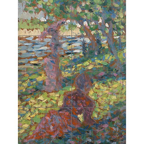 Artery8 Poster Georges Pierre Seurat Frau in einem Park, XL, 8 Abschnitte von Artery8