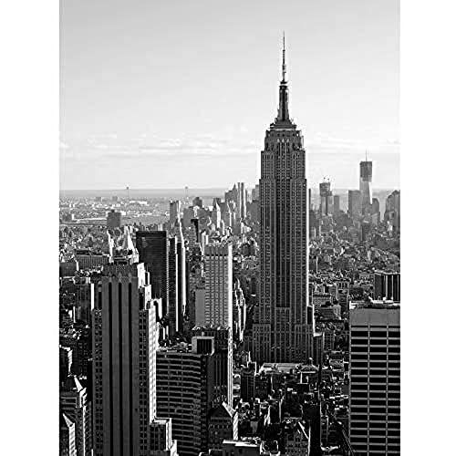 Artery8 New York Empire State Building City Black White Photo Unframed Wall Art Print Poster Home Decor Premium Reich Stadt Fotografieren Wand Zuhause Deko von Artery8