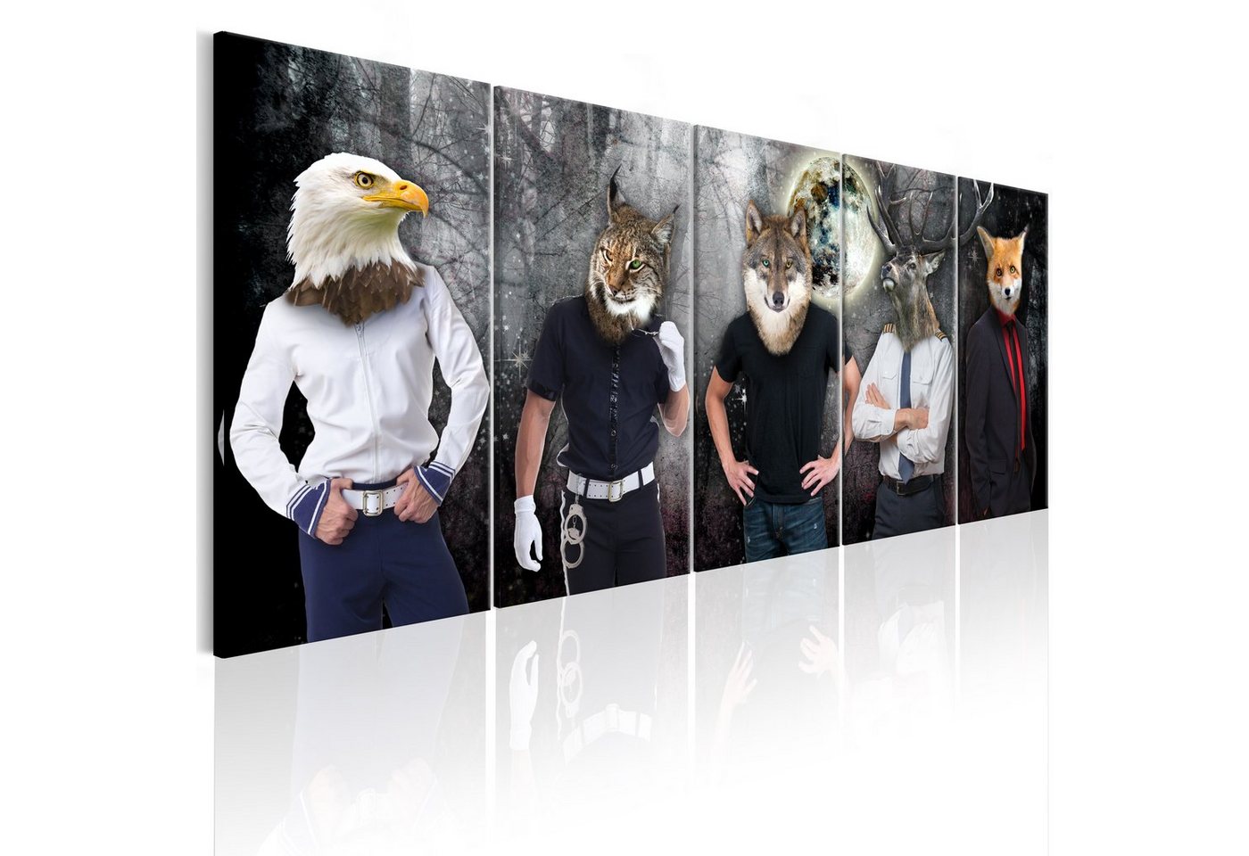 Artgeist Wandbild Animal Faces von Artgeist