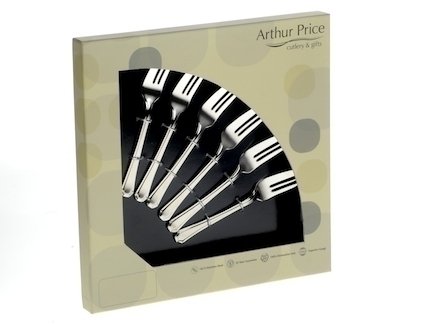 Arthur Price Classic Dubarry Set von 6 Kuchengabeln von Arthur Price
