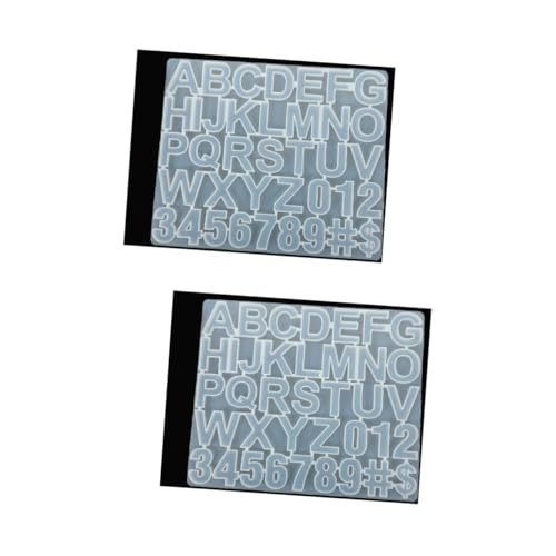 ARTIBETTER 2 Stück Diy Silikonform für Schmuckanhänger Alphabet Zahlen Gießform Flexibel und Langlebig für Kreative Bastelprojekte für Persönliche und Dekoration ARTIBETTER 2 Stück Diy Silikonform für Schmuckanhänger Alphabet Zahlen Gießform Flexibel und Langlebig für Kreative Bastelprojekte für Persönliche und Dekoration von Artibetter