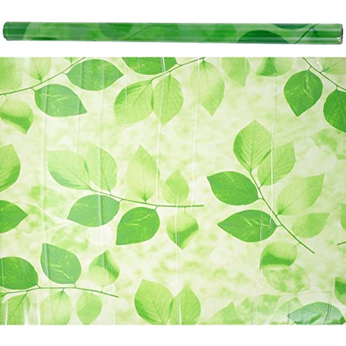 1 Rolle Green Leaf Mattierte Fensterfolie Frühlings-fensterklammern Gefärbte Fensterfolie Fenster Statisch Haftet Milchglas-aufkleberfolie Haustier Büro Schutzfilm Anti-uv von Artibetter