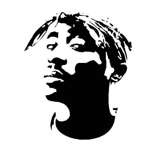 Tupac Face Wiederverwendbare Schablone A3 A4 A5 & größere Größen, moderner Musikstil/Tupac (PVC, wiederverwendbare Schablone, A3 Größe – 297 x 420 mm, 29,7 x 41,9 cm) von Artistic Sponge