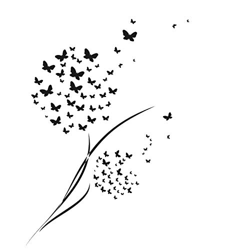 Wiederverwendbare Schablone mit Blumen von Schmetterlingen, A3, A4, A5 und größere Größen, Shabby Chic/J18 (PVC, wiederverwendbare Schablone, A5-Größe – 148 x 210 mm, 14,7 x 21,1 cm) von Artistic Sponge