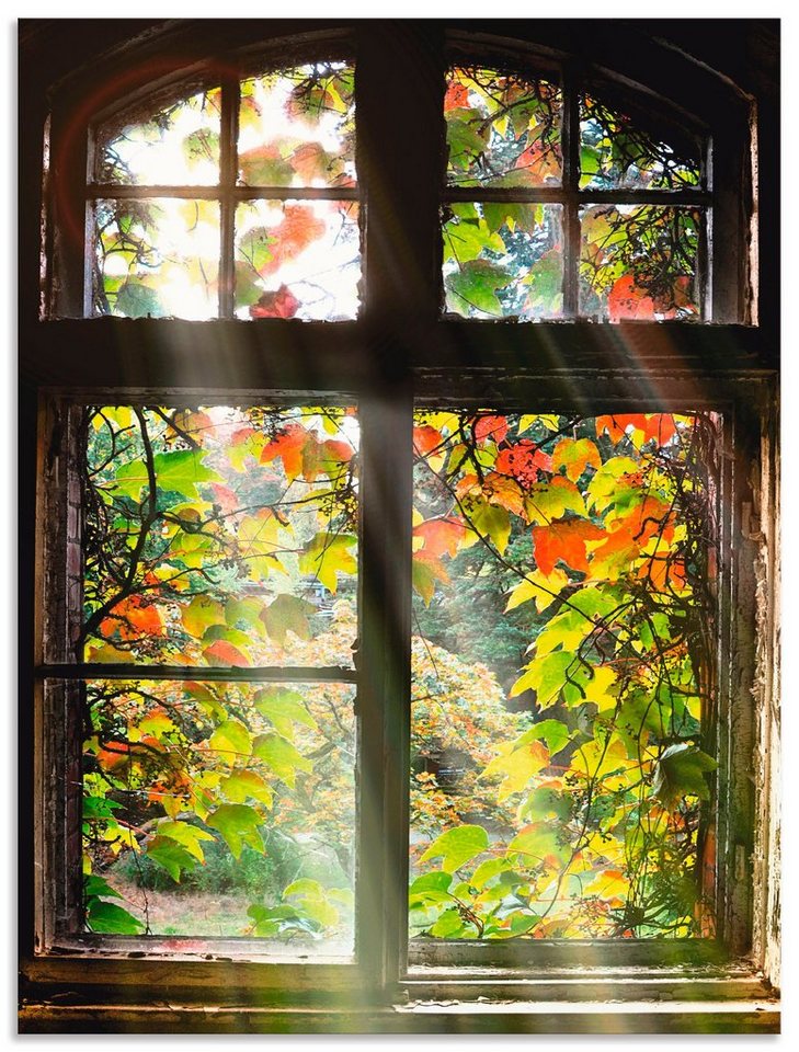 Artland Wandbild Altbau, Fenster & Türen (1 St), als Alubild, Outdoorbild, Leinwandbild, Poster, Wandaufkleber von Artland
