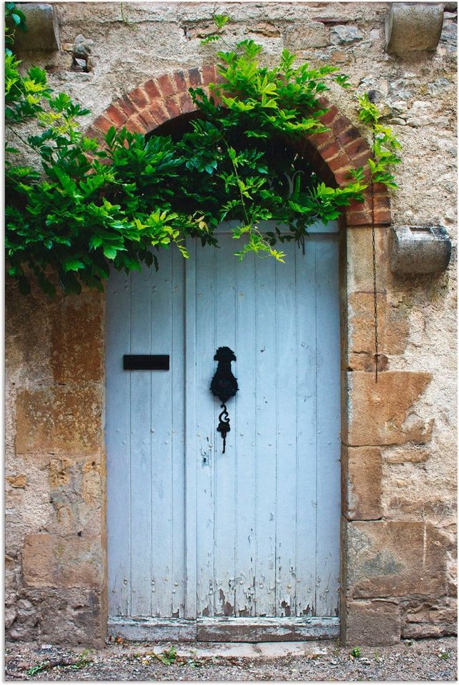 Artland Wandbild Alte Tür in Südfrankreich, Fenster & Türen (1 St), als Alubild, Outdoorbild, Leinwandbild, Poster in verschied. Größen von Artland
