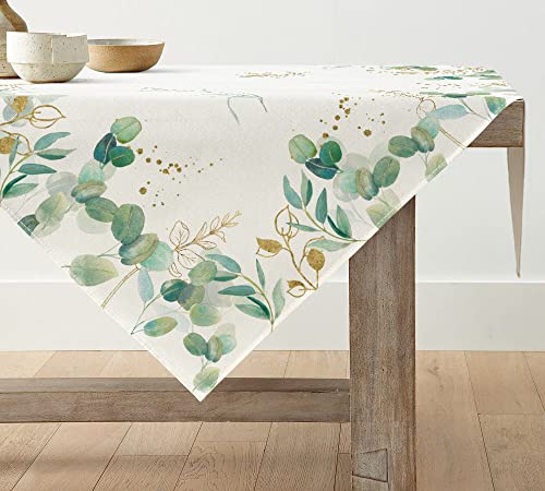 Artoid Mode Eukalyptus Frühling Tischwäsche, Saisonnal Sommer Küche Tisch Dekoration Drinnen Urlaub Party Dekor Quadrat 85 x 85 cm von Artoid Mode