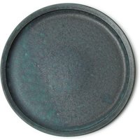 Yoko Onda Runder Teller Blau Bronze 22cm von ArtonthetableSeattle