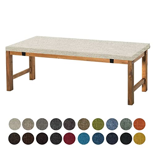 Aselbia Bankauflage Sitzkissen 170X35X5CM,Waschbare Rutschfestes Bankkissen Sitzauflage Bequeme Bankpolster für Bank, Fensterbank, Gartenmöbel, Terrasse, Drinnen,Beige von Aselbia