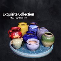 Exquisite Kollektion Mini Übertopf, Sukkulenten Blumentopf, Keramik Übertopf Mit Drainage, Kleiner Handgemachter Indoor von AsianAccent