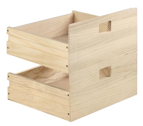 Astigarraga Kit Line Set mit 2 Schubladen für modulare Regalwürfel DINAMIC, massives Kiefernholz Astigarraga Kit Line Set mit 2 Schubladen für modulare Regalwürfel DINAMIC, massives Kiefernholz von Astigarraga