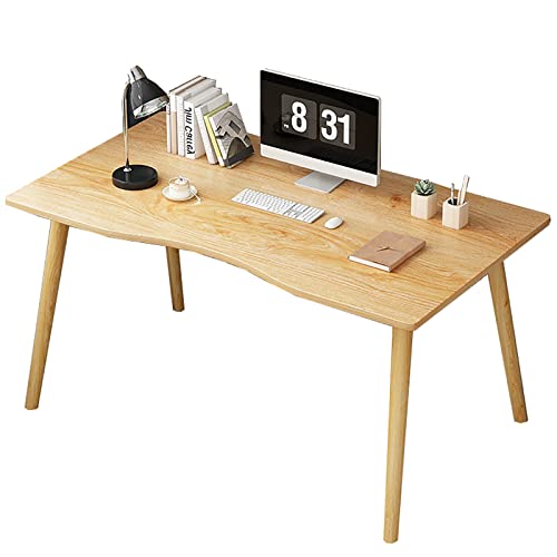 Atwnjkp Moderner Computertisch aus Holz, Arbeitstisch mit Beinen aus Massivholz, Schreibtisch für Heimbüro, Arbeitszimmer, Gaming (70 x 40 x 73 cm, Holz) von Atwnjkp