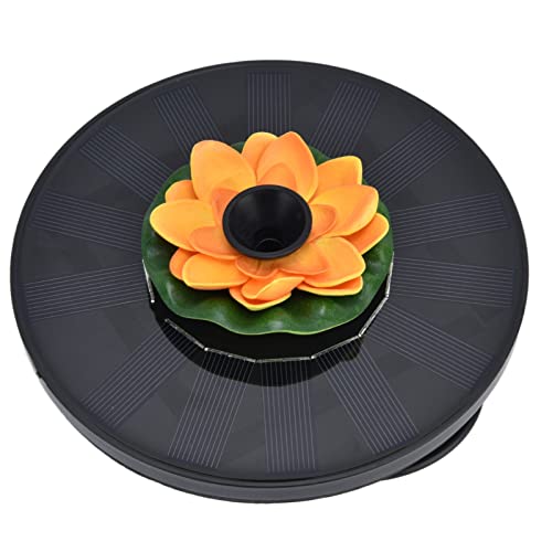 Lotus Solar-Brunnen-Wasserpumpe, Outdoor-Landschaft, Garten, Schwimmender Wasserbrunnen für Schöne Mini-Brunnen mit Solarbetriebenem Miniatur-Brunnen (Lotus 1) von Atyhao