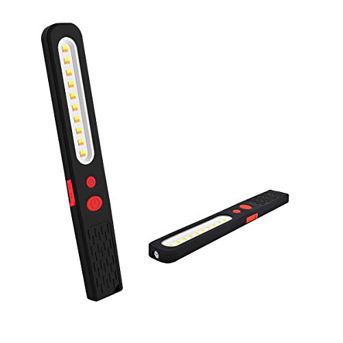 LED Arbeitsleuchte, 2 in 1 Superhelles Zweifarbige Kombinationsleuchte mit 3W COB LED Taschenlampe Inspektionslampe, Ultradünnes mit Doppelter Magnetbasis für Reparatur,Garage,Camping,Notbeleuchtung LED Arbeitsleuchte, 2 in 1 Superhelles Zweifarbige Kombinationsleuchte mit 3W COB LED Taschenlampe Inspektionslampe, Ultradünnes mit Doppelter Magnetbasis für Reparatur,Garage,Camping,Notbeleuchtung von AuRiver