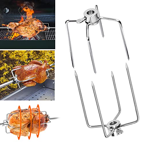 AufuN Fleischklammer Edelstahl 2X Fleischnadeln BBQ Grillgut Klammer für grillspieß 10 mm und Kleiner von AufuN