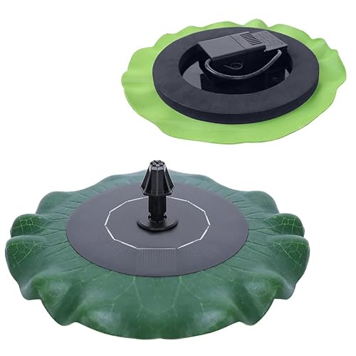 Aufun 1.4W Solar Springbrunnen Solar Teichpumpe Solarbrunnen Schwimmender Gartenbrunnen mit 7 Fontänenstile für Garten, Steingarten und Teichwasserspiel Dekoration, Dunkelgrüner Lotus Modell Aufun 1.4W Solar Springbrunnen Solar Teichpumpe Solarbrunnen Schwimmender Gartenbrunnen mit 7 Fontänenstile für Garten, Steingarten und Teichwasserspiel Dekoration, Dunkelgrüner Lotus Modell von AufuN