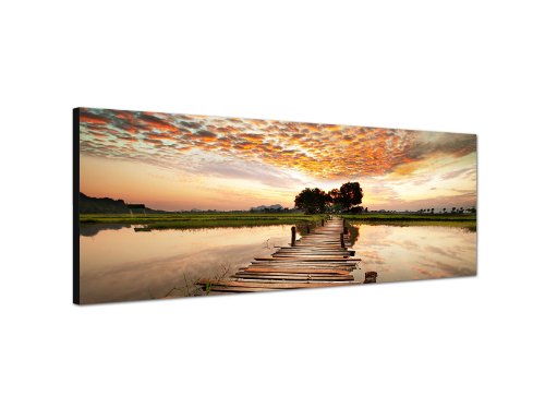 PANORAMABILD 150x50 cm - Bild Bilder auf Leinwand und Keilrahmen topaktuelles Design topaktuell Leinwand auf Keilrahmen Kunstdruck XXL in brillanter Farbqualität moderne Bilder Dekobilder Wanddekoration schöner wohnen von Augenblicke Wandbilder