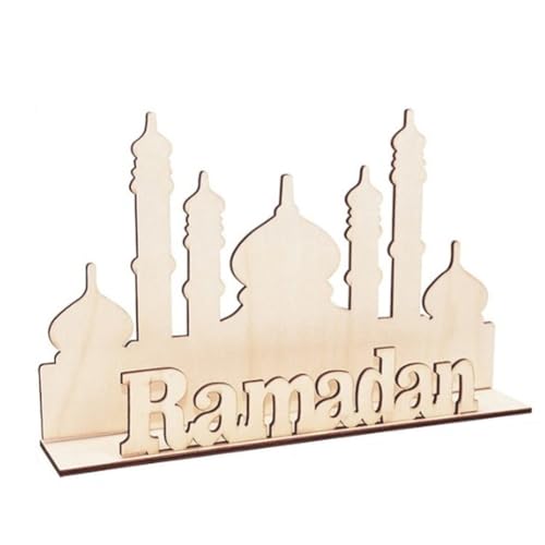 AuntYou Ramadan Holzornamente Eid Mubarak Tischdekoration Muslim Ramadan Festival Dekoration E von AuntYou