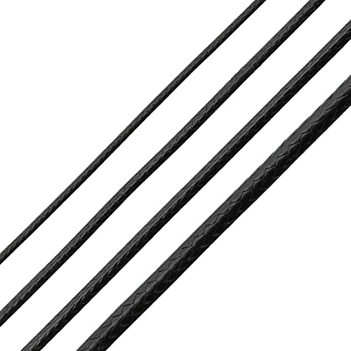 Auroris Schmuckband rund schwarz Durchmesser/Länge wählbar - Variante: Ø 2mm / Länge 10m von Auroris