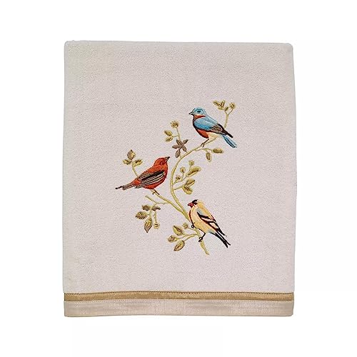 Avanti Linens - Badetuch, weiche und saugfähige Baumwolle, Natur-Badezimmer-Dekor (Gilded Birds Collection) von Avanti Linens