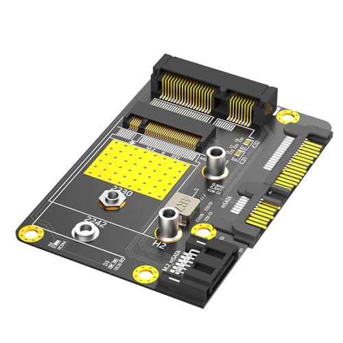 Awydky Multifunktionaler MSATA/M.2-SSD Zu SATA3-Konverter Mühelose Speichererweiterungsadapterkarte Für Datensicherungsspeicher Zusätzlicher Speicher von Awydky