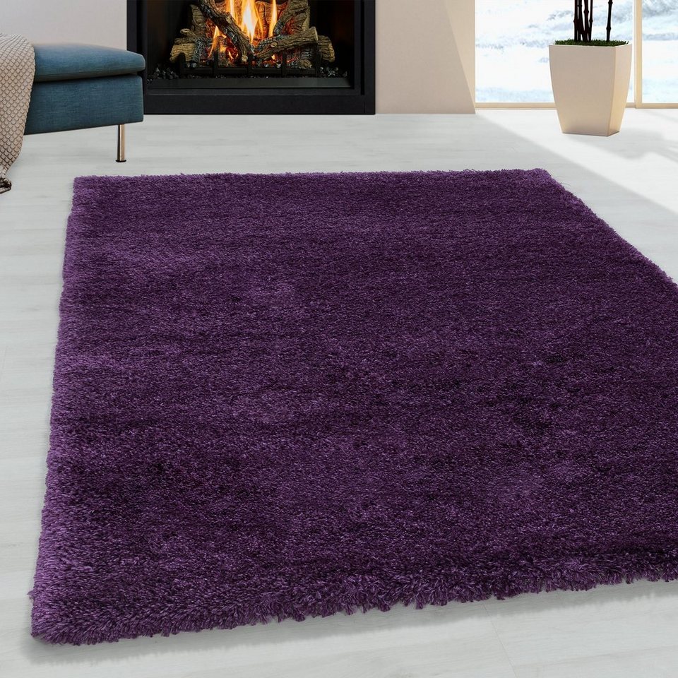 Hochflor-Teppich FLUFFY 3500, Ayyildiz Teppiche, rechteckig, Höhe: 50 mm, Langflor, Shaggy, uni, robust, auch in rund erhältlich, Wohnzimmer von Ayyildiz Teppiche