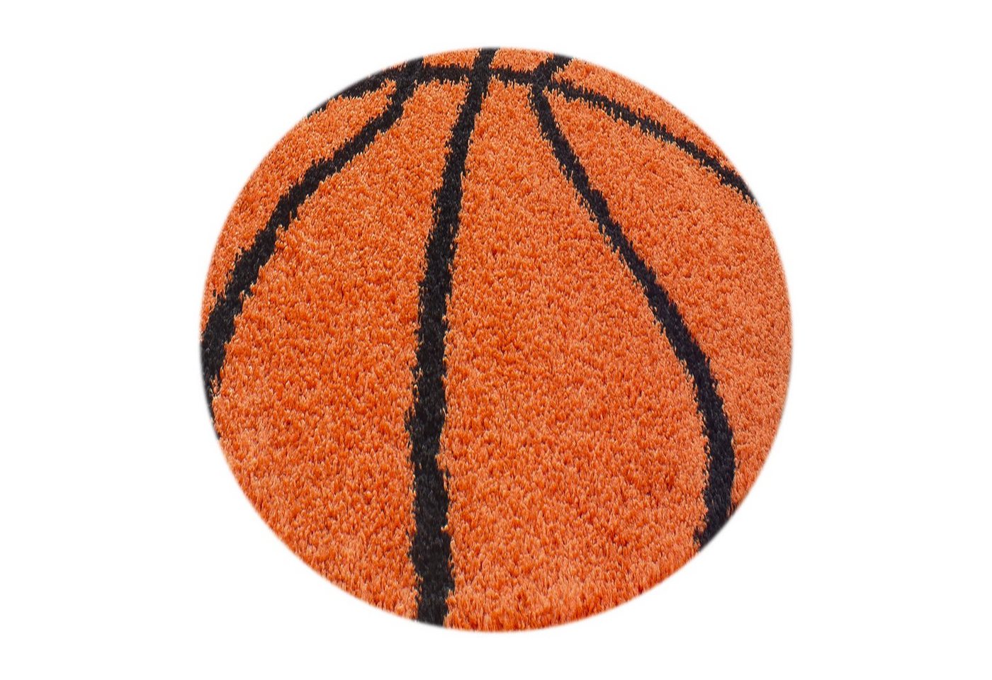 Kinderteppich für Spiel-Kinderzimmer Basketball Design für Jungs und Mädchen, Stilvoll Günstig, Rund, Höhe: 30 mm von Stilvoll Günstig