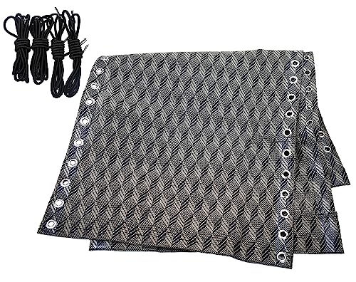 Azatemgo Universal-Ersatz-Stoffband mit Gummischnur-Set für Zero Gravity Stuhl/Sonnenliege/Gartenstuhl, 160 x 43 cm, Rhombus von Azatemgo