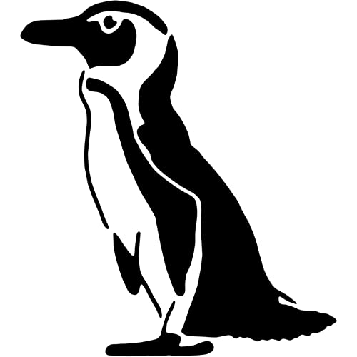 A4 'Afrikanischer Pinguin' Wandschablone/Vorlage (WS00040869) von Azeeda